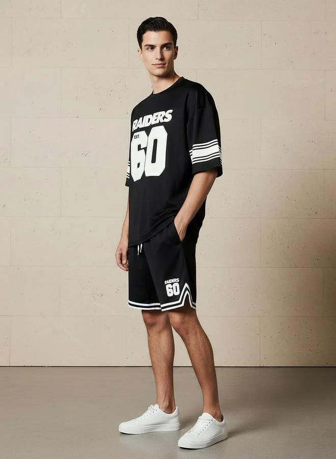 SP Characters Men Relaxed Fit Round Neck Short Sleeves Green Bay Packers Print T-shirt